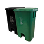 Cesto Step PRO 100 litros con pedal y ruedas